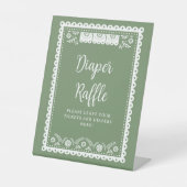 Waschbecken Green Cielito LindoBaby Dusche Windelw Sockelschild (Vorderseite)