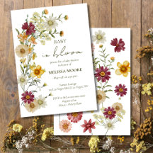 Waschbecken Grün eine kleine Wildblume Babydusche