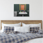 Waschbecken im Badezimmer Leinwanddruck (Insitu (Schlafzimmer))
