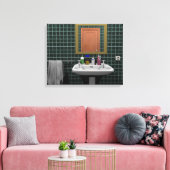 Waschbecken im Badezimmer Leinwanddruck (Insitu (Wohnzimmer))