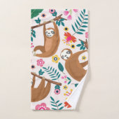 Waschbecken und Blume Badezimmer Badhandtuch Set (Handtuch)