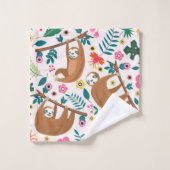 Waschbecken und Blume Badezimmer Badhandtuch Set (Waschlappen)