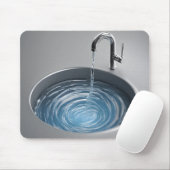 Waschbecken und Wasserhahn Mousepad (Mit Mouse)