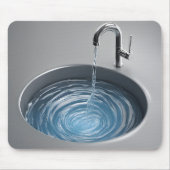 Waschbecken und Wasserhahn Mousepad (Vorne)