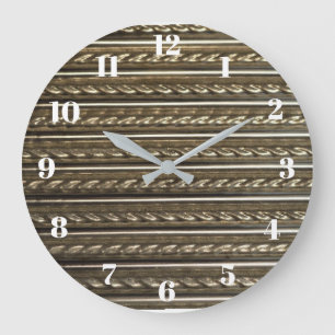 Waschbrett-Waschküche Große Wanduhr