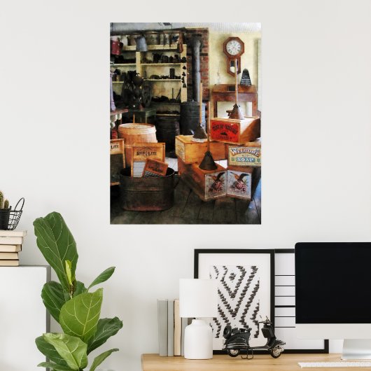 Waschbretter und Seife Poster (Heimbüro)