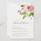 WASCHBUSCHPINK WASSERFARBEN PROBE DINNER EINLADUNG (Vorderseite)