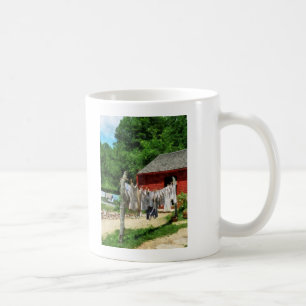 Wäsche auf der Leine Kaffeetasse
