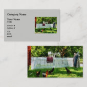 Wäsche auf Zaun Visitenkarte (Vorne/Hinten)