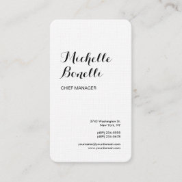 Wäsche Beruflich Minimalistisch Schwarz-weiß moder Visitenkarte