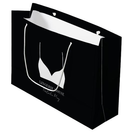 Wäsche Boutique Große Geschenktüte (Vorderseite Schrägansicht)