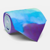 Wäsche der Farbe - blau, lila, Aqua Krawatte (Gerollt)