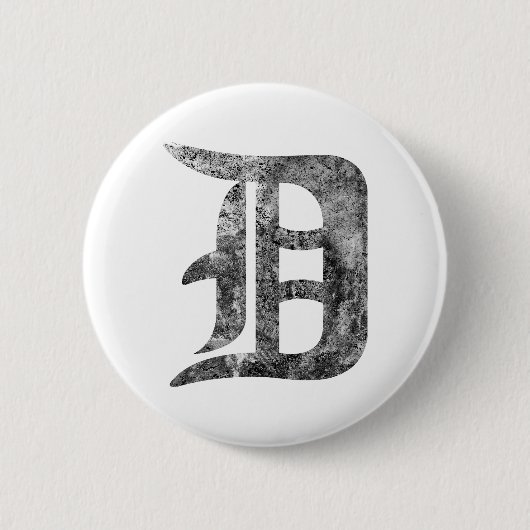 Wäsche Detroits D Button (Vorderseite)