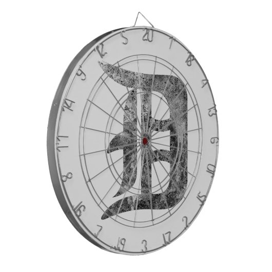 Wäsche Detroits D Dartscheibe (Vorderseite Links)