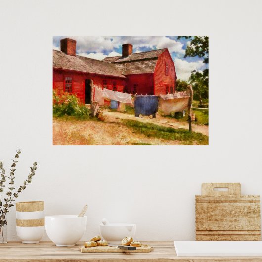 Wäsche - Die Kleiderlinie Poster (Küche)