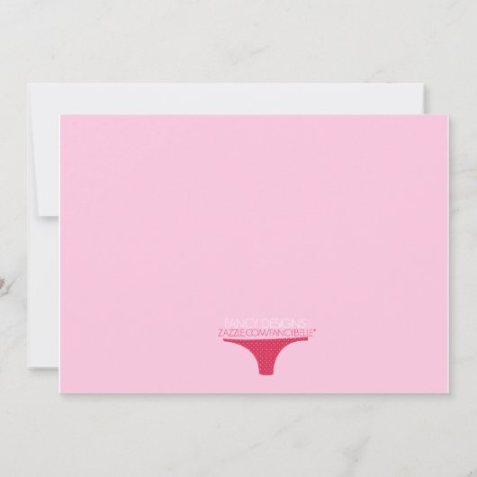 Wäsche-Dusche Einladung (Rückseite)