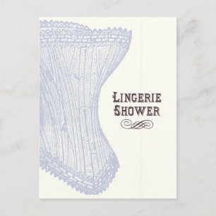 Wäsche Dusche Postkarte
