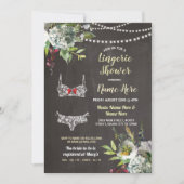 Wäsche-Duschen-Blumenbrautkreide laden hübsches Einladung (Vorderseite)