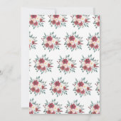 Wäsche-Duschen-GoldAquarell-rotes Sahneblumen Einladung (Rückseite)