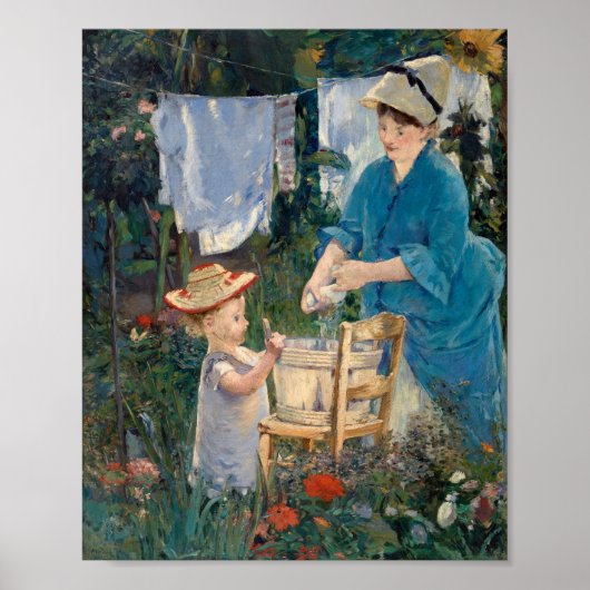Wäsche | Édouard Manet Poster (Vorne)