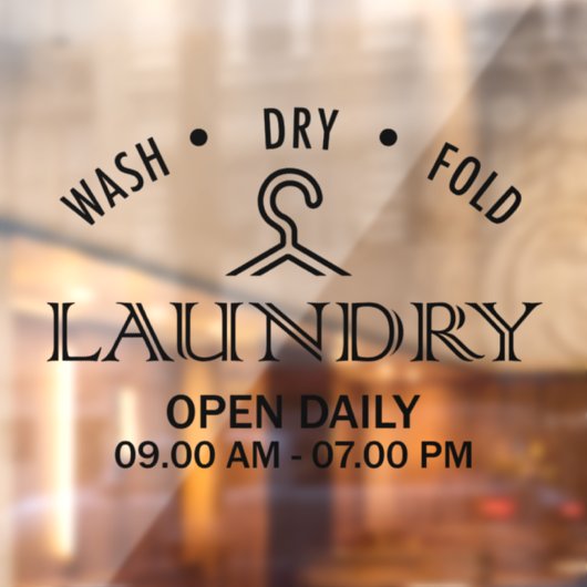 Wäsche Fensteraufkleber (Blatt 2)