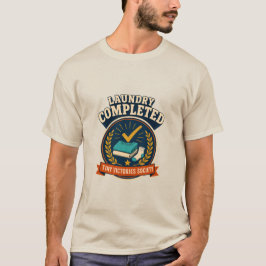 Wäsche Fertig Retro-Chore-Sieg-Abzeichen T-Shirt