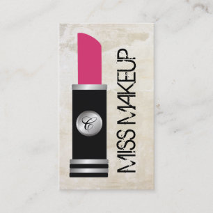 Wäsche Fräuleins Makeup White Visitenkarte