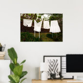 Wäsche für Vintage Wäsche Poster (Heimbüro)