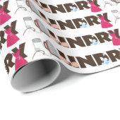 Wäsche Geschenkpapier (Rolleneckpunkt)