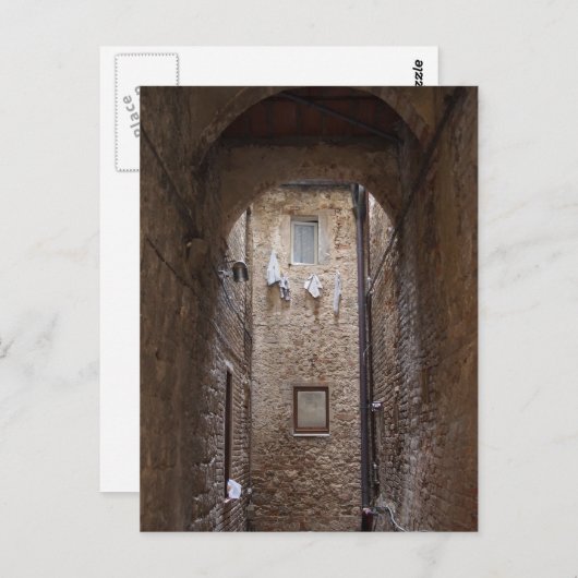 Wäsche in der Postkarte der Toskana (Vorne/Hinten)