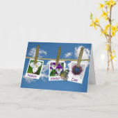 Wäsche Karte (Gelbe Blume)