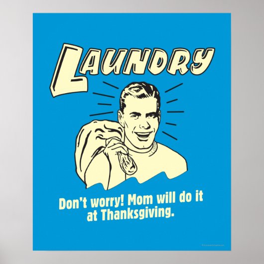 Wäsche: Keine Sorge Mama Erntedank Poster (Vorne)