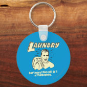 Wäsche: Keine Sorge Mama Erntedank Schlüsselanhänger (Vorderseite)