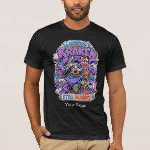 Wäsche Kraken Personalisiertes Lustiges Hunde-T-Sh T-Shirt