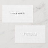 Wäsche Moderne Minimalistische Schlichte Einfache  Visitenkarte (Vorne/Hinten)