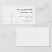 Wäsche Moderne Schlichte, einfache Minimalistische Visitenkarte (Vorne/Hinten)