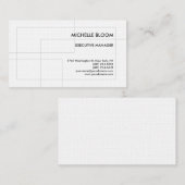 Wäsche Moderne Schlichte, einfache Minimalistische Visitenkarte (Vorne/Hinten)