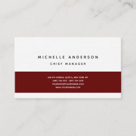 Wäsche Modernes Schlicht Einfaches Beruflich Minim Visitenkarte