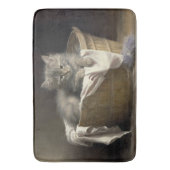 Wäsche- oder Spielzeit Grau-Kitten-Portrait Badematte (Vorderseite Vertikal)