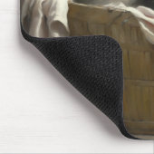 Wäsche- oder Spielzeit Grau-Kitten-Portrait Mousepad (Ecke)