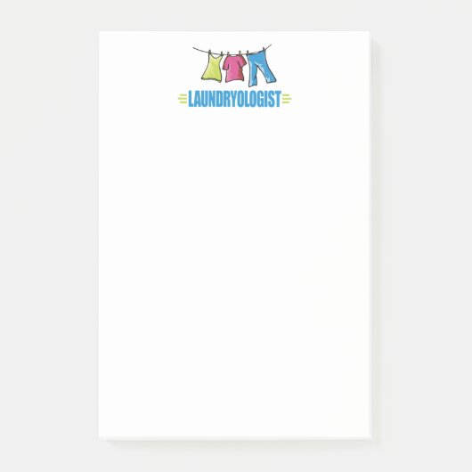 Wäsche Post-it Klebezettel (Vorderseite)