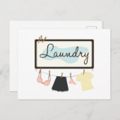 Wäsche Postkarte (Vorne/Hinten)
