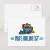 Wäsche Postkarte (Vorne/Hinten)