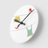 Wäsche Runde Wanduhr (Winkel)