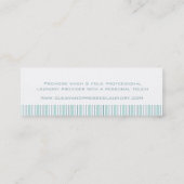 Wäsche-Service-Minzenschwingenumbau/-Visitenkarte Mini Visitenkarte (Rückseite)