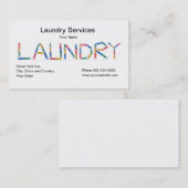 Wäsche-Service-Visitenkarte Visitenkarte (Vorne/Hinten)