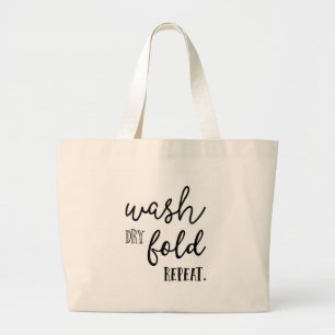 Wäsche-trockene Falten-Wiederholung, große Tasch Jumbo Stoffbeutel