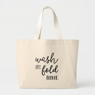 Wäsche-trockene Falten-Wiederholung, große Tasche, Jumbo Stoffbeutel