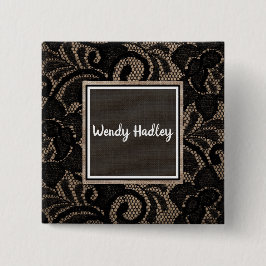 Wäsche und Spitzen, für die ein individueller Name Button