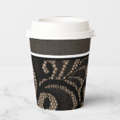 Wäsche- und Spitzenpapiertassen Pappbecher (Rückseite)